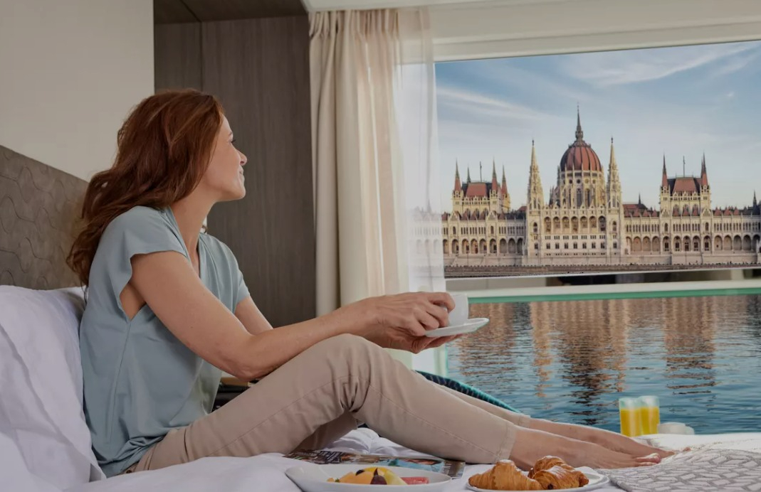 river cruise view from stateroom